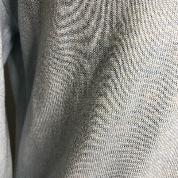 WHBM light blue deep v neck wool blend sweater size Medium - Picture 6 of 13